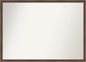 Amanti Art Brown Bathroom Mirror for Over Sink, 29x40 Florence Light Brown Rectangle Vanity Mirror, X-Large Casual Frame, Hangs Horizonally and Vertically, Bathroom Wall Decor, Non-Beveled Edge