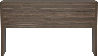 Manhattan Comfort Linda Modern Console Table with 3 Storage Drawers – 60" Narrow Entryway Stand for Living Room, Hallway, or Dining Room – Wood Grain Accent Furniture, Walnut Brown