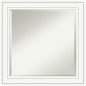 Amanti Art White Bathroom Mirror for Over Sink, 25x25 Craftsman White Square Vanity Mirror, Medium Casual Wood Frame, Hangs Horizonally and Vertically, Bathroom Wall Decor, Beveled Edge from WI, USA