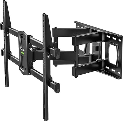USX MOUNT Full Motion TV Wall Mount for 42-80 Inch TVs up to 120lbs, TV Bracket with Articulating Swivel Tilt Extension Leveling, Television Mount for Max VESA 600x400mm Fits 12/16" Wood Stud