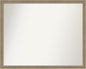 Amanti Art Grey Bathroom Mirror for Over Sink, 24x30 Florence Grey Rectangle Vanity Mirror, Large Casual Frame, Hangs Horizonally and Vertically, Bathroom Wall Decor, Non-Beveled Edge from WI, USA