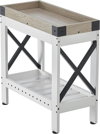 Narrow Side Table, End Table,Sofa Side Table, End Table Nightstand for Bedroom, Living Room, Small Spaces
