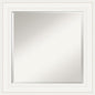 Amanti Art White Bathroom Mirror for Over Sink, 26x26 Ridge White Square Vanity Mirror, Medium Traditional Frame, Hangs Horizonally and Vertically, Bathroom Wall Decor, Beveled Edge from WI, USA