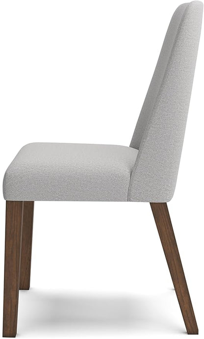 Signature Design by Ashley Lyncott Contemporary Dining Room Upholstered Side Chair with Foam Cushion, Set of 2, Cream & Brown