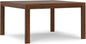 SIMPLIHOME Wilson Square Dining Table, Solid Wood Walnut Veneer, 54-inches Square, Transitional-Style Kitchen Table for up to 8 People