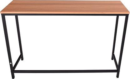 HOMERECOMMEND Console Sofa Tables End Table Computer Desk Coffee Snack Console Tables for Living Room Or Corridor Hallway Teak Color Wood