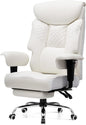 GTRACING Big and Tall Office Chair 400LBS Wide Ergonomic Gaming Chair with Deluxe Embossing Designed Leather with Foot Rest,150°Reclining Adjustable Soft Armrests Pocket Spring Back Support and Pillow