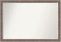 Amanti Art Brown Bathroom Mirror for Over Sink, 28x40 Noble Mocha Rectangle Vanity Mirror, Large Casual Frame, Hangs Horizonally and Vertically, Bathroom Wall Decor, Non-Beveled Edge from WI, USA