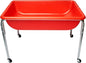 Children's Factory Medium Sensory Table – 24″ Height Table, Sandbox, Water Table for Kids, Red