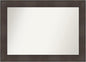Amanti Art Bronze Bathroom Mirror for Over Sink, 28x40 William Mottled Bronze Narrow Rectangle Vanity Mirror, Large Casual Frame, Hangs Horizonally and Vertically, Bathroom Wall Decor, Non-Beveled