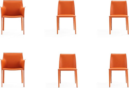 Manhattan Comfort Paris Coral Dining Chairs (Set of 6)