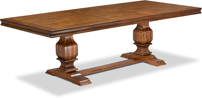 LKCY7-AWA-28 7-Piece Kitchen Table Set Consists of a Dining Table and 6 Beige Polyester Fabric Dinner Chairs with High Back - Antique Walnut Finish