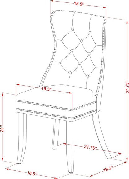East West Furniture LGDA5-LWH-12 5 Piece Dinette Set Contains a Rectangle Kitchen Table with Butterfly Leaf and 4 Polyester Fabric Upholstered Chairs, Linen White