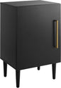 Crosley Furniture Everett Record Player Stand with Storage for Vinyl Records, Matte Black