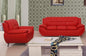 Container Furniture Direct Michael Sofa and Chair Set, Red