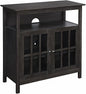 Convenience Concepts Big Sur Highboy TV Stand 36" - Modern Entertainment Center For TVs up to 40", Storage Cabinet for Dining, Living Room, & Entryway, Console Hall Table with Shelves, Weathered Gray