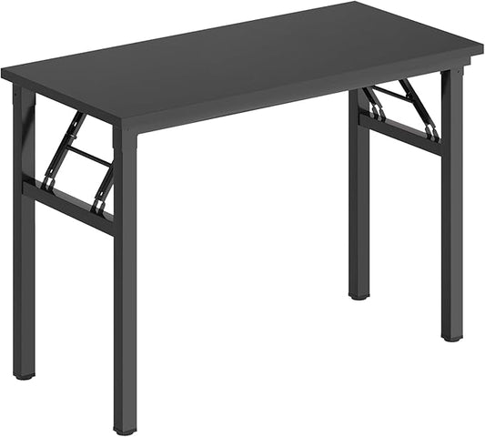 SDHYL 39 inchesNo Assembly Foldable Computer Desk for Home Office Workstation, Study and Writing, Black