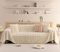 VM VOUGEMARKET Plush Faux Fur Couch Cover Thick Fluffy Fuzzy Sectional Sofa Cover Cream Beige Sofa Slipcover Soft Warm Throw Blanket for Couch Sofa Bed- Cream White,71" x 134"