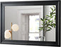 CULER Black Wood Wall Mirror for Bathroom,Rectangle Large 30 x 40 inch Hanging Vatiny Black Mirrors with Wooden Frame for Living Room,Bedroom,Entryway