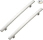 5 Pack Cabinet Handles 6.25" Hole Center - Curved Cabinet Pulls Brushed Nickel Drawer Pulls for Kitchen Cupboard Solid Hardware for Dresser Drawer Arch Hardware