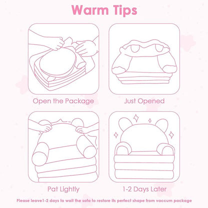 Kids Couch Comfy Foldable Kids Sofa to Lounger 2 in 1 Toddler Chair Plush Baby Sleeper Chair for Playing and Napping, Birthday Gifts for Boys and Girls