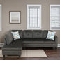 L-Shaped Sectional Sofa, Modern Sectional Couches Home Sofas for Living Room with Movable Chaise, Modular Living Room Sets Furniture for Apartment Bedroom & Office, Grey
