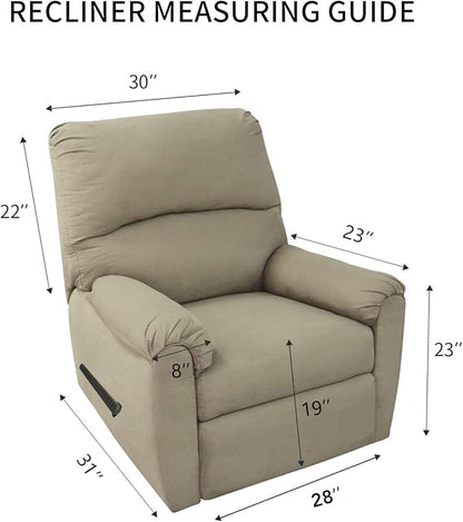 PureFit Reversible Sofa Cover Water Resistant Recliner Couch Cover, Machine Washable Furniture Cover with Adjustable Strap for Dogs, Pets (Recliner, Gray/Light Gray)