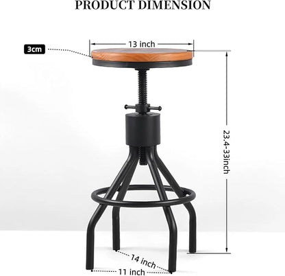 Industrial Rectangle Bar Table with Set of 2 Bar Stools Vintage 3 Pieces Pub Table Set for Home Office Farmhouse Dinner Table with Chairs