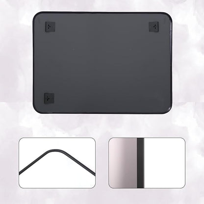 Rectangle Mirrors,30x48 Black Bathroom Mirror, Espejo para baño,Bathroom Vanity Mirror,Restroom Mirror,Wall Mirror for Bathroom