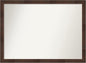 Amanti Art Brown Bathroom Mirror for Over Sink, 32x43 Wildwood Brown Rectangle Vanity Mirror, X-Large Country Rustic Frame, Hangs Horizonally and Vertically, Bathroom Wall Decor, Non-Beveled Edge