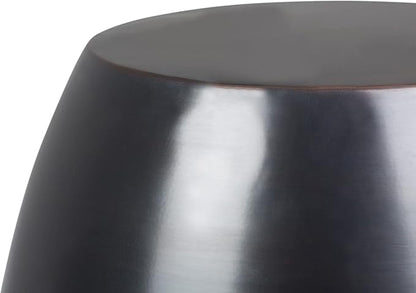 SIMPLIHOME Flanigan Industrial 16 inch Wide Metal Accent Side Table in Antique Copper, Fully Assembled for the Living Room and Bedroom