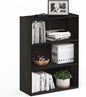 Furinno Pasir 3-Tier Open Shelf Bookcase, Blackwood