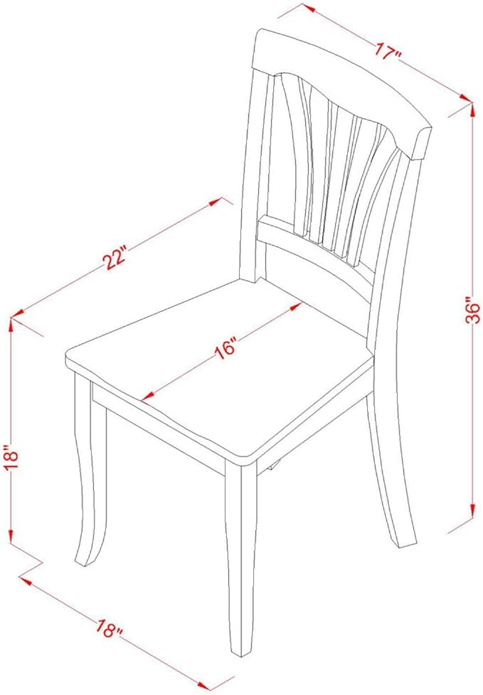East West Furniture DLAV3-OAK-W 3 Piece Dining Room Furniture Set Contains a Round Kitchen Table with Dropleaf and 2 Dining Chairs, 42x42 Inch, Oak