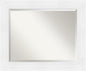 Amanti Art White Bathroom Mirror for Over Sink, 29x35 Luxe White Rectangle Vanity Mirror, Large Traditional Frame, Hangs Horizonally and Vertically, Bathroom Wall Decor, Beveled Edge