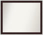 Amanti Art Bathroom Mirror for Over Sink, 25x31 Maya Espresso Silver Rectangle Vanity Mirror, Large Modern Contemporary Frame, Hangs Horizonally and Vertically, Bathroom Wall Decor, Non-Beveled Edge