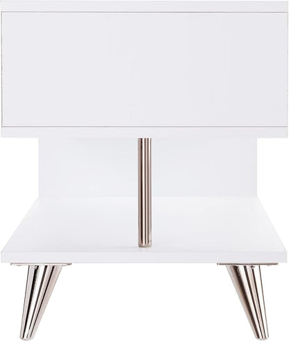 SEI Furniture Sills Low Profile TV Stand, White