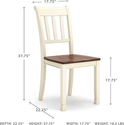 Signature Design by Ashley WhiteOwing Dining Chair, Brown/Cottage White