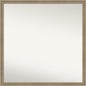 Amanti Art Grey Bathroom Mirror for Over Sink, 28x28 Florence Grey Square Vanity Mirror, Large Casual Frame, Hangs Horizonally and Vertically, Bathroom Wall Decor, Non-Beveled Edge from WI, USA