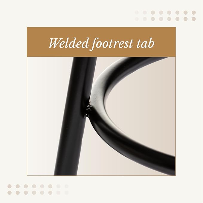 OEF Furnishings (2 Pack Height Adjustable Steel Stools, Black, 19-27"