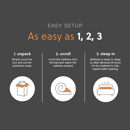 Signature Design by Ashley Twin Size Chime 8 Inch Medium Firm Innerspring Mattress with Pressure Relief Quilt Foam, Fiberglass Free, Mattress In A Box