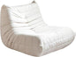 Bean Bag Chair - Memory Foam Bean Bag Chair for Adults, Comfy High-Resilience Single Sofa, Small Space Floor Chair, Chaise Lounge for Living Room, Bedroom (Beige, Wrinkles)