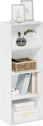 Furinno Luder Bookcase / Book / Storage, 4-Tier, White