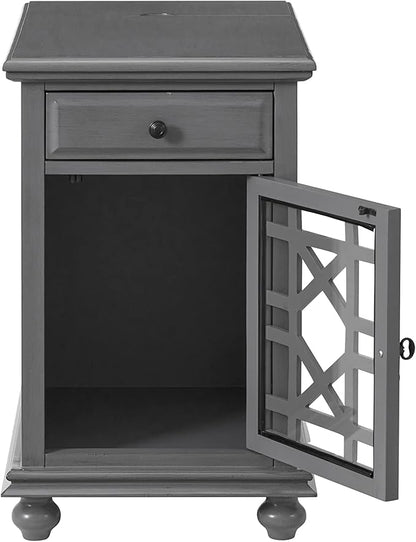 Martin Svensson Home Elegant, Grey Chairside End Table (810078)