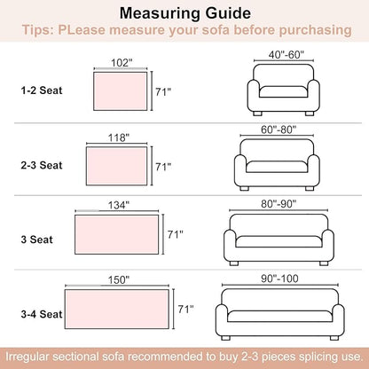 Boho Couch Cover, Sofa Cover, Sofa Covers for 2 Cushion Couch, Washable Sectional Couch Covers for Dogs Pet Furniture Protector Couch Cover Blanket for Living Room (1# Orange, 71" x 118")