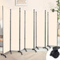 Room Divider 8 Panel Room Dividers/Wheels, Fabric Room Divider Panel for Office Room Partitions and Dividers, Portable Partition Wall Divider for Room Separation, Flexible Privacy Screen Indoor