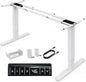 HUANUO Electric Standing Desk Frame with 265 lbs Dual Motor,Thick T-Shaped Desk Legs Made of Automotive-Grade Steel,for Max 90″x31.5″ Desktop, Height Adjustable Desk Frame for Home Office,Frame Only