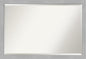 Amanti Art Silver Bathroom Mirror for Over Sink, 27x39 Vista Brushed Nickel Narrow Rectangle Vanity Mirror, Large Casual Frame, Hangs Horizonally and Vertically, Bathroom Wall Decor, Beveled Edge