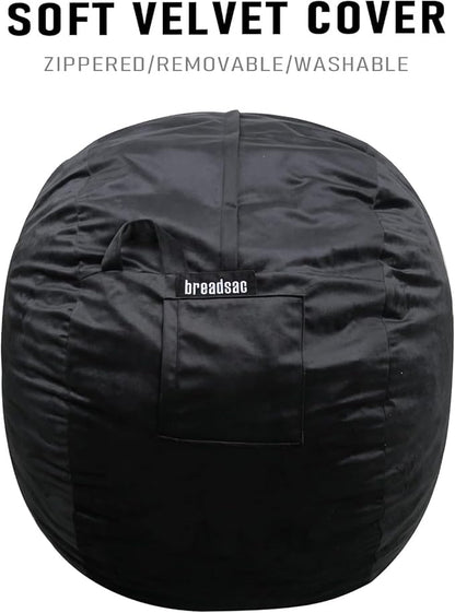 Bean Bag Chairs, Memory Foam Stuffing Bean Bag Chair for Adults/Teens/Kids with Removable Zipperd Cover, High-Rebound Memory Foam Lazy Sofa Furniture for Living Room Bedroom College Dorm