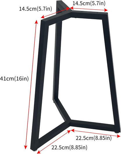 Round Table Legs 16 Inch Coffee Table Legs,Metal Table Base Black Iron Legs for Table,Metal Furniture Legs Dining
