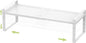 Expandable Stackable Aadjustable Shoe Rack Pantry Shelf for Kitchen Cabinets Counter Shelves Countertop Cupboard Storage Solution,Sturdy Heavy-Duty Metal Construction(1Pack/White/Large)